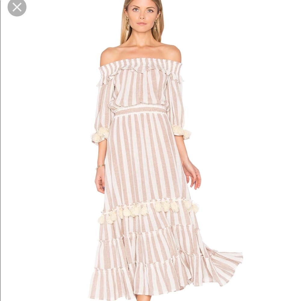 Miss Los Angeles Ava Tassel Maxi Dress size Small